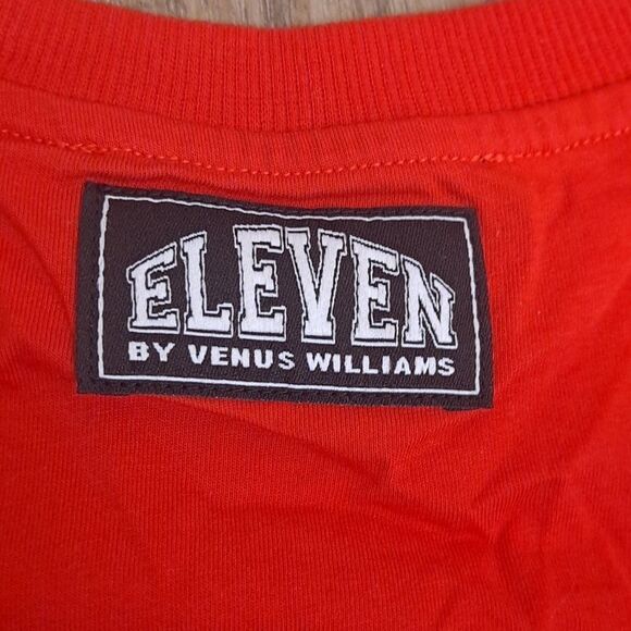 Eleven by Venus Williams Retro Daze Short Sleeve Cropped Tee Apple Red - Picture 8 of 10
